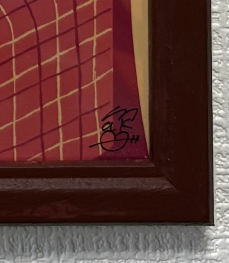 オリジナルイラスト 額装アート(A4)「夏はもう満腹」