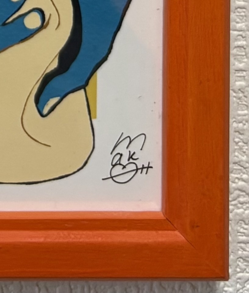 オリジナルイラスト 額装アート(A4)「HELP!!」