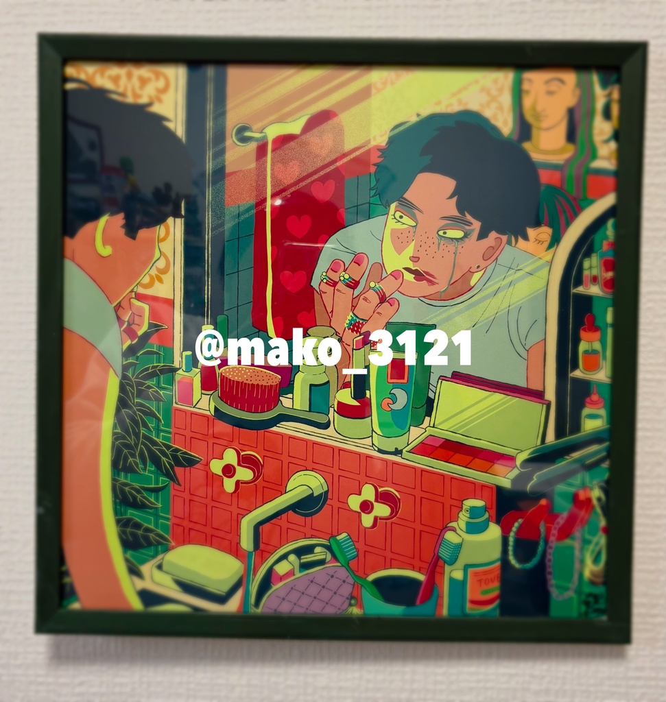 オリジナルイラスト 額装アート(スクエア)「Someday「」Someone」