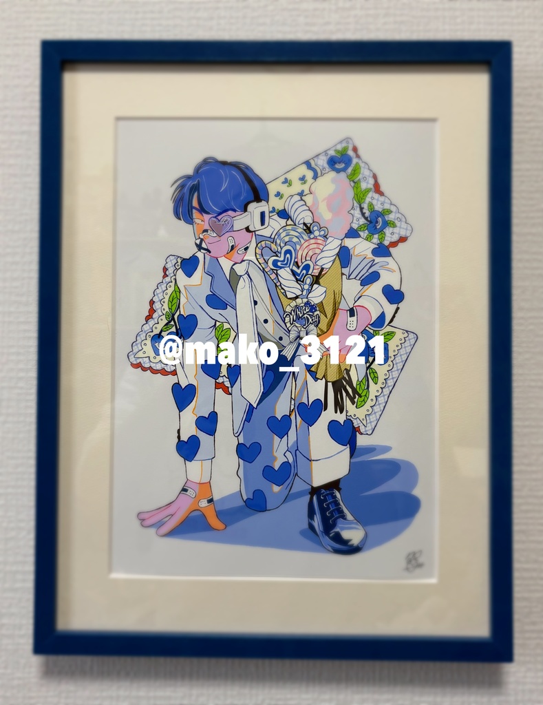 オリジナルイラスト ジークレープリント(太子サイズ)「Mr.Whiteday」