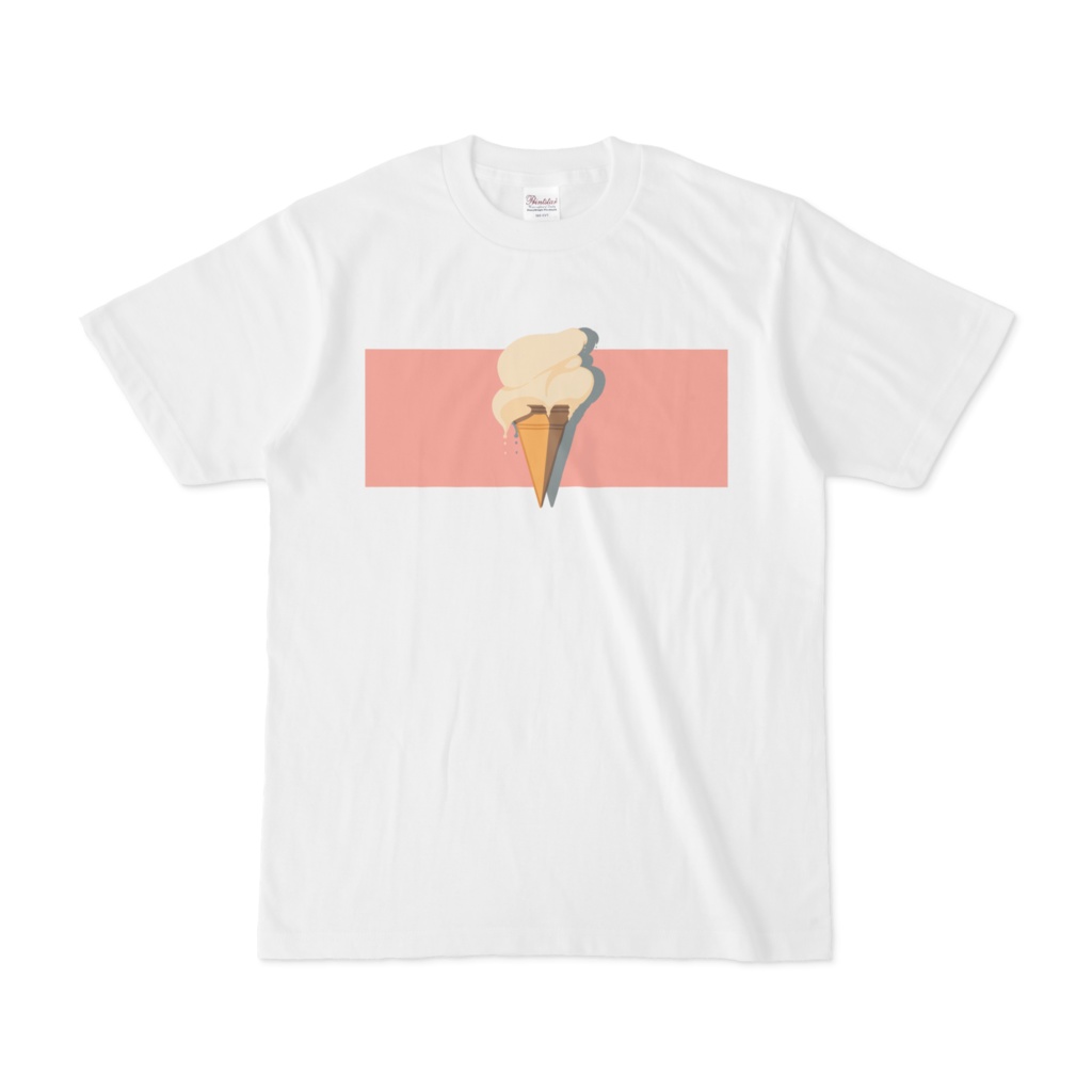 とびだすソフトクリーム・Tシャツ（白）