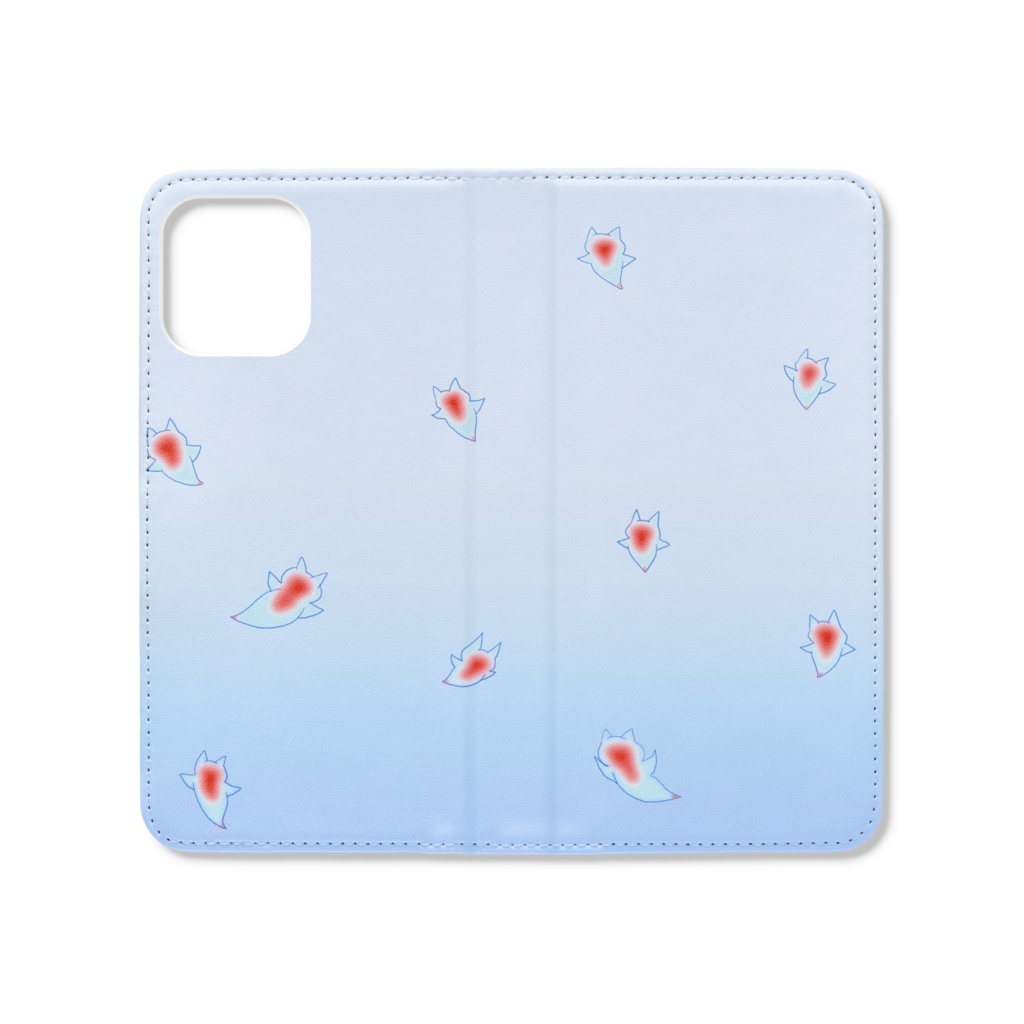 SeaAngel 手帳型iPhoneケース(ベルトなし) 【Deep Sea Friends】