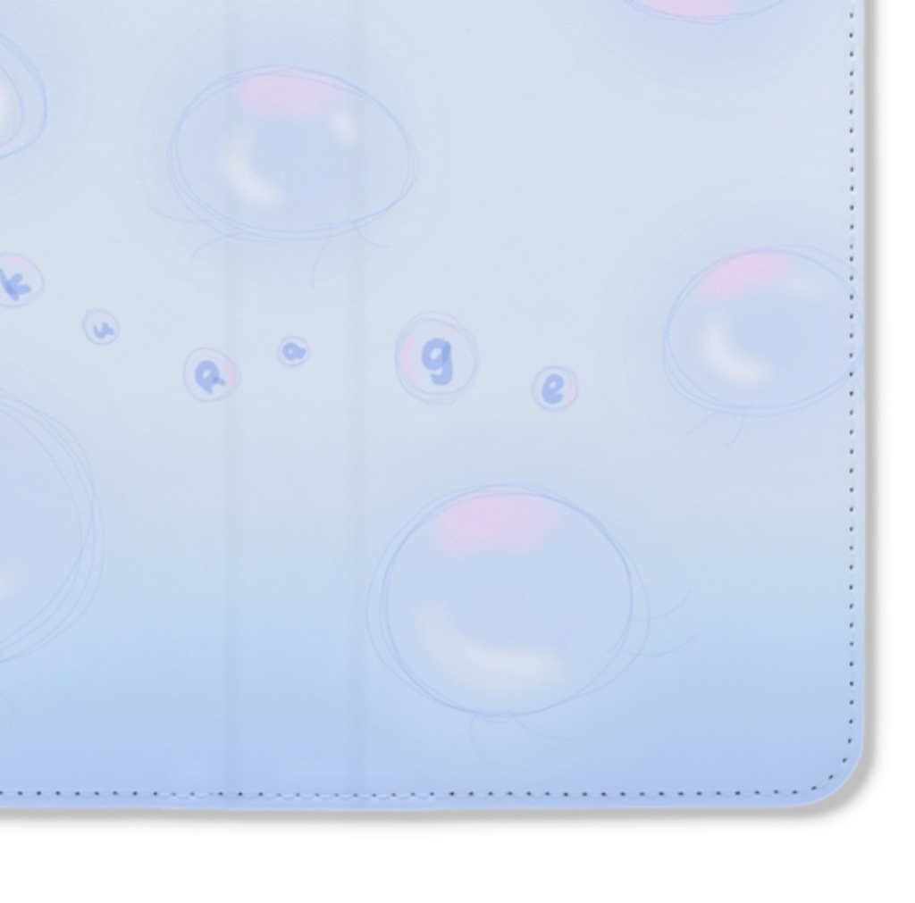 Kurage 手帳型iPhoneケース(ベルトなし) 【Deep Sea Friends】