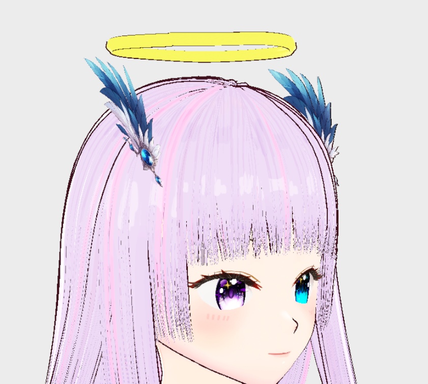 【VRoid】※無料※手作り頭の羽【アクセサリ】