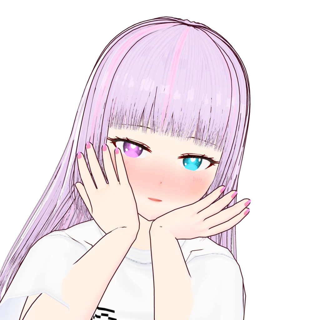 【VRoid】※無料※照れてるポーズ【ポーズ】