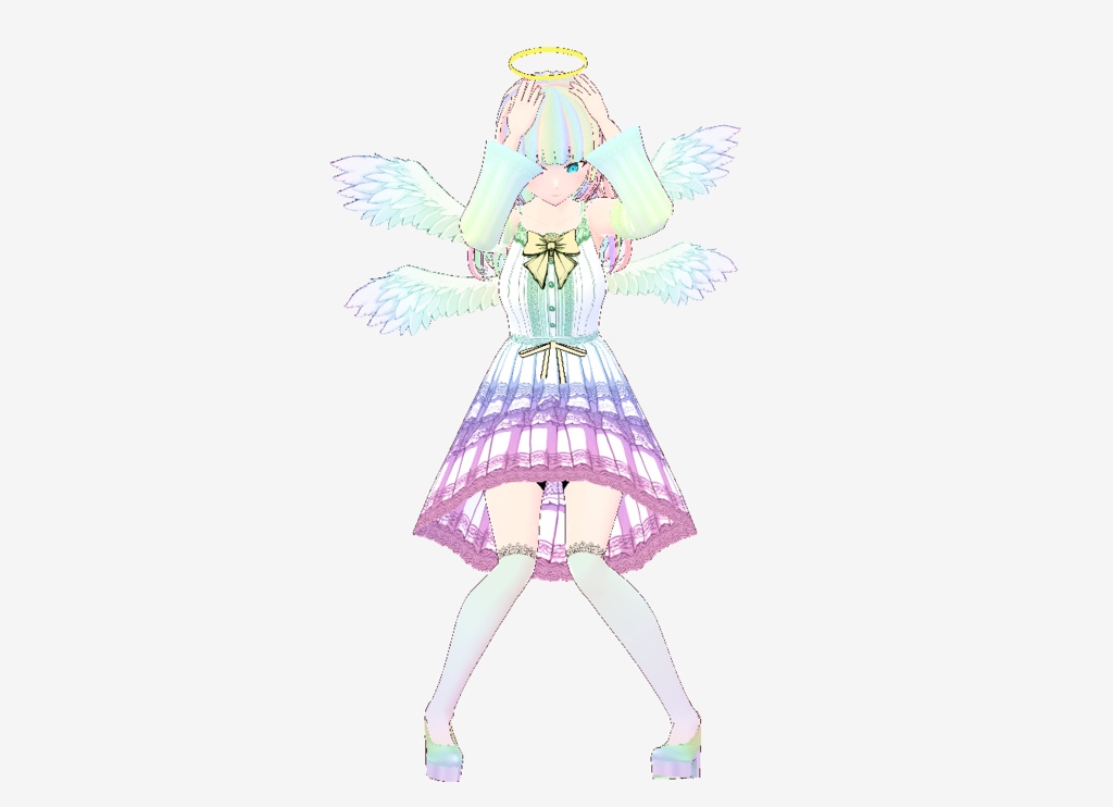 【Vroid】※無料※頭を抱えるポーズ＋青ざめテクスチャ【ポーズ】