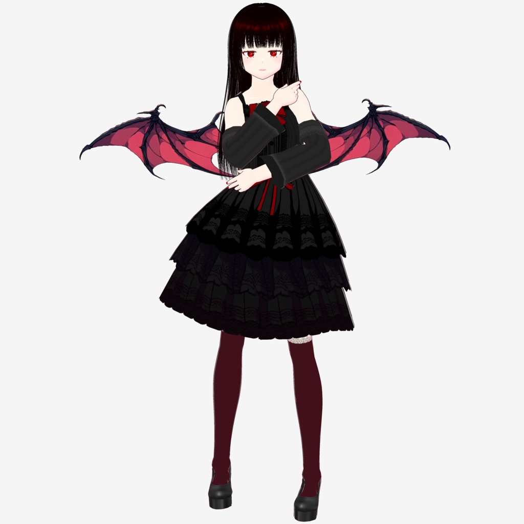 【Vroid】※無料※手作り悪魔の羽っぽいもの【アクセサリー】