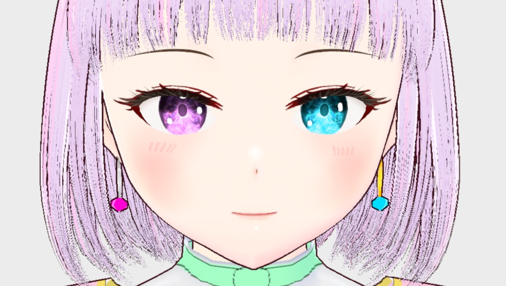 【Vroid】※無料※手抜き宝石イヤリング（ピアス）【アクセサリ】