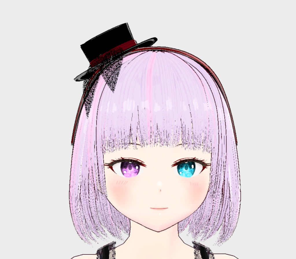 【Vroid】※無料※ヘアバンド+レース付きミニハットのセット【アクセサリ】