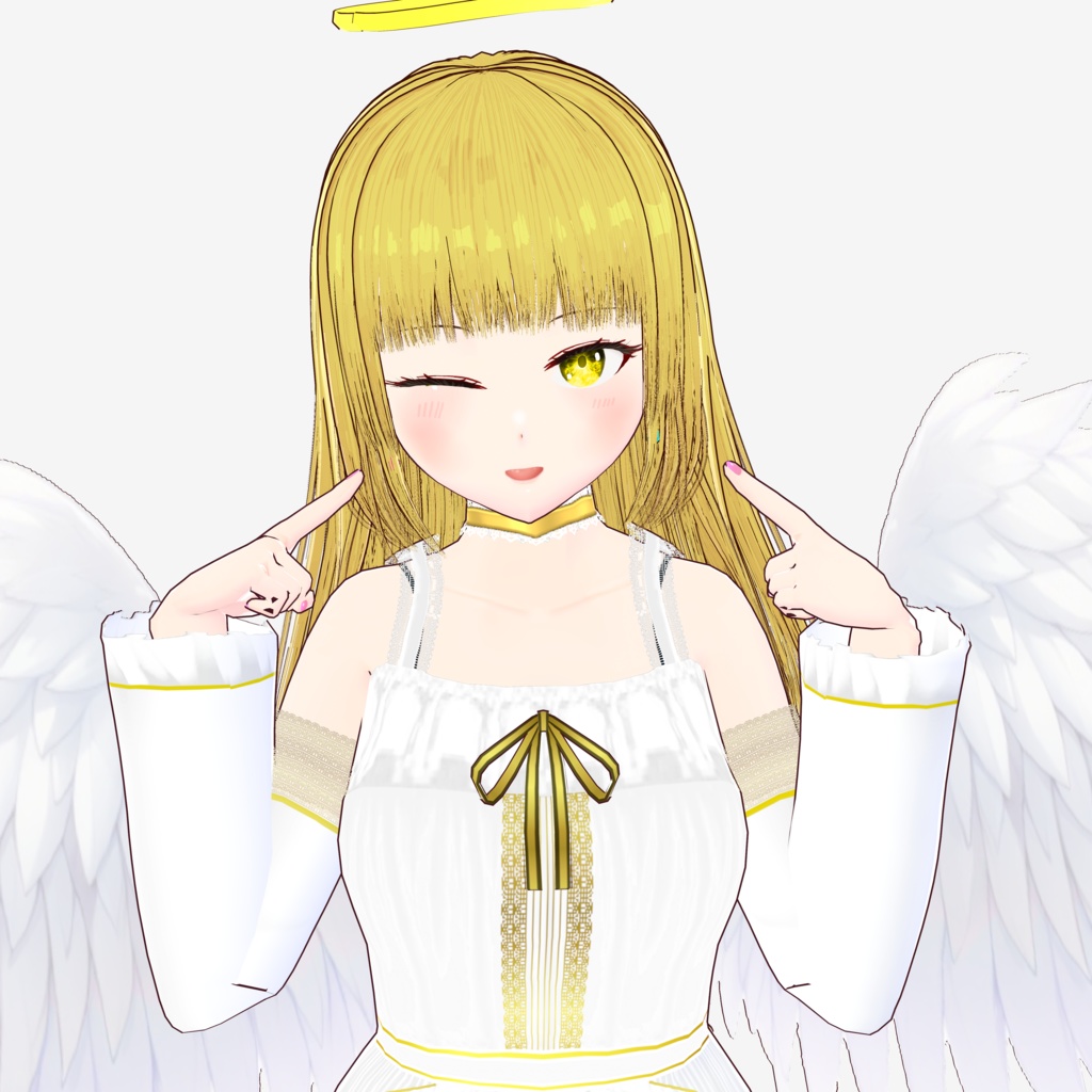 【Vroid】※無料※自分を指刺すポーズ【ポーズ】