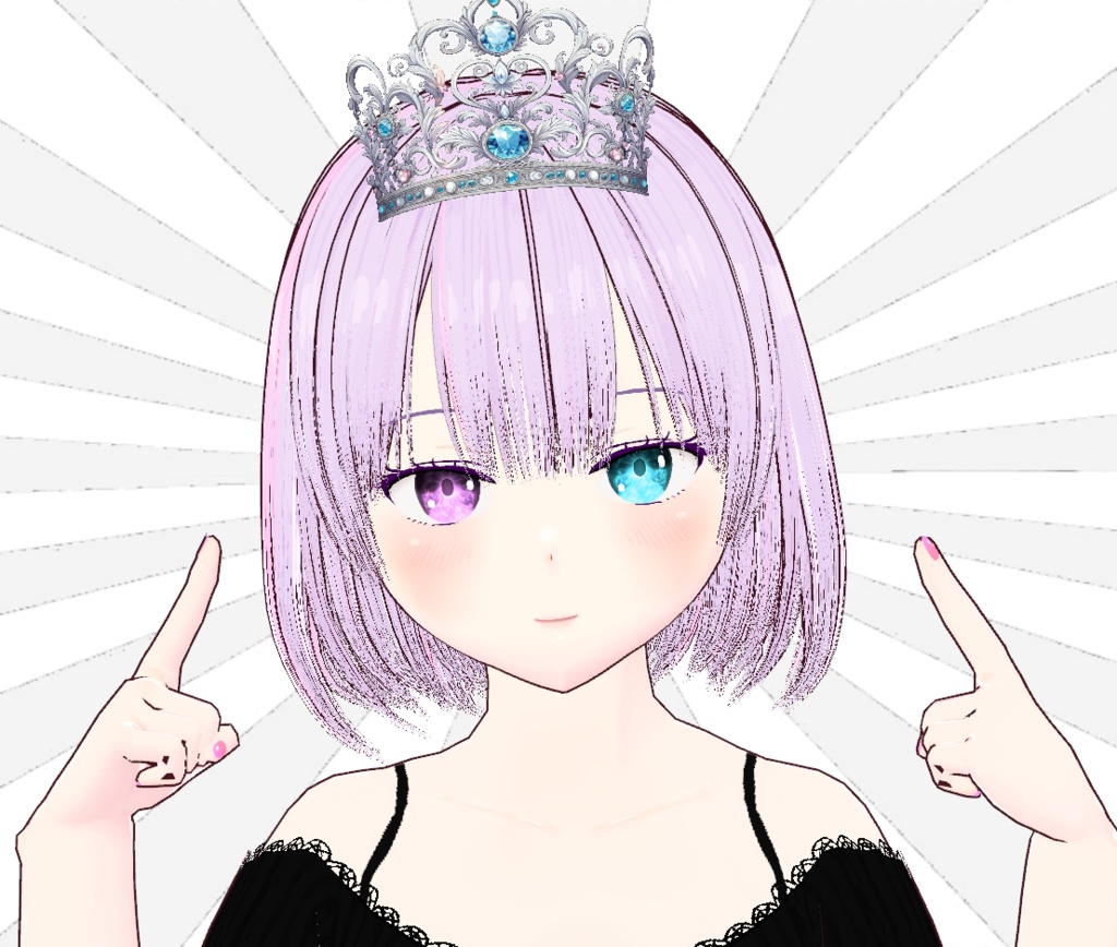 【無料】何となく作られた冠（ティアラ）【Vroidアクセサリ】