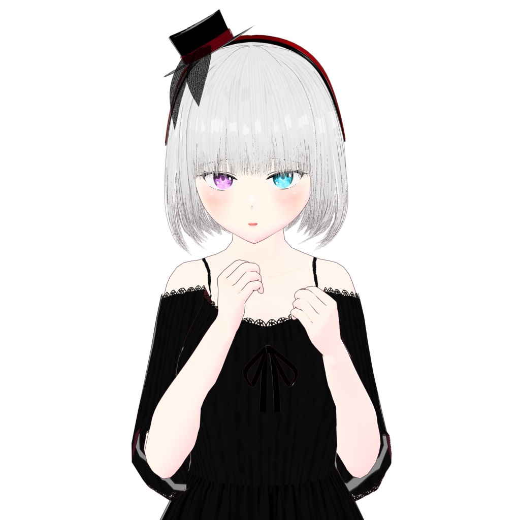 【Vroid】※無料※不安そうに上目遣いポーズ【ポーズ】