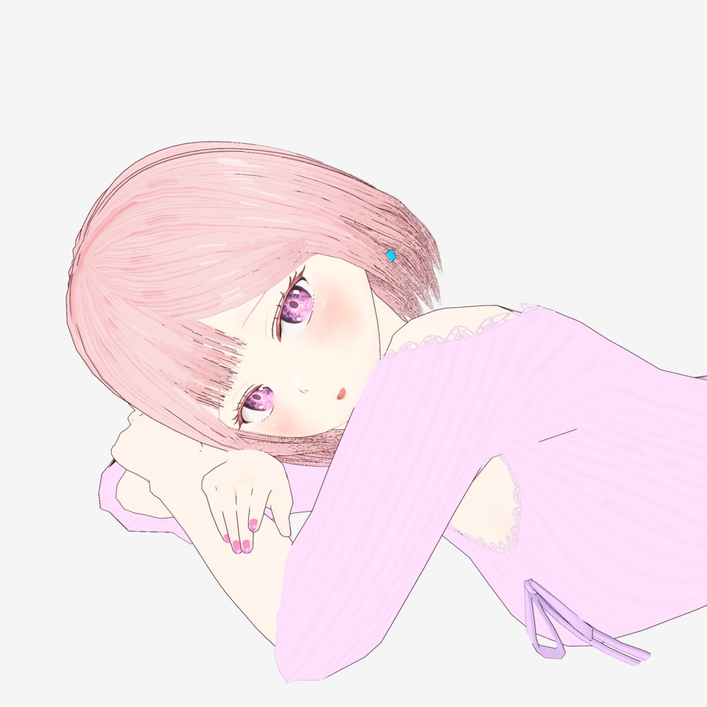 [Vroid]うつぶせ[ポーズ]