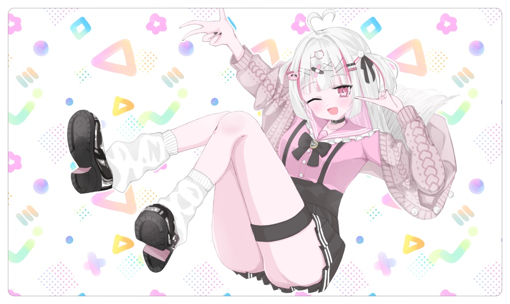 夢毬てちかYouTube LIVE1周年記念グッズ プレイマット
