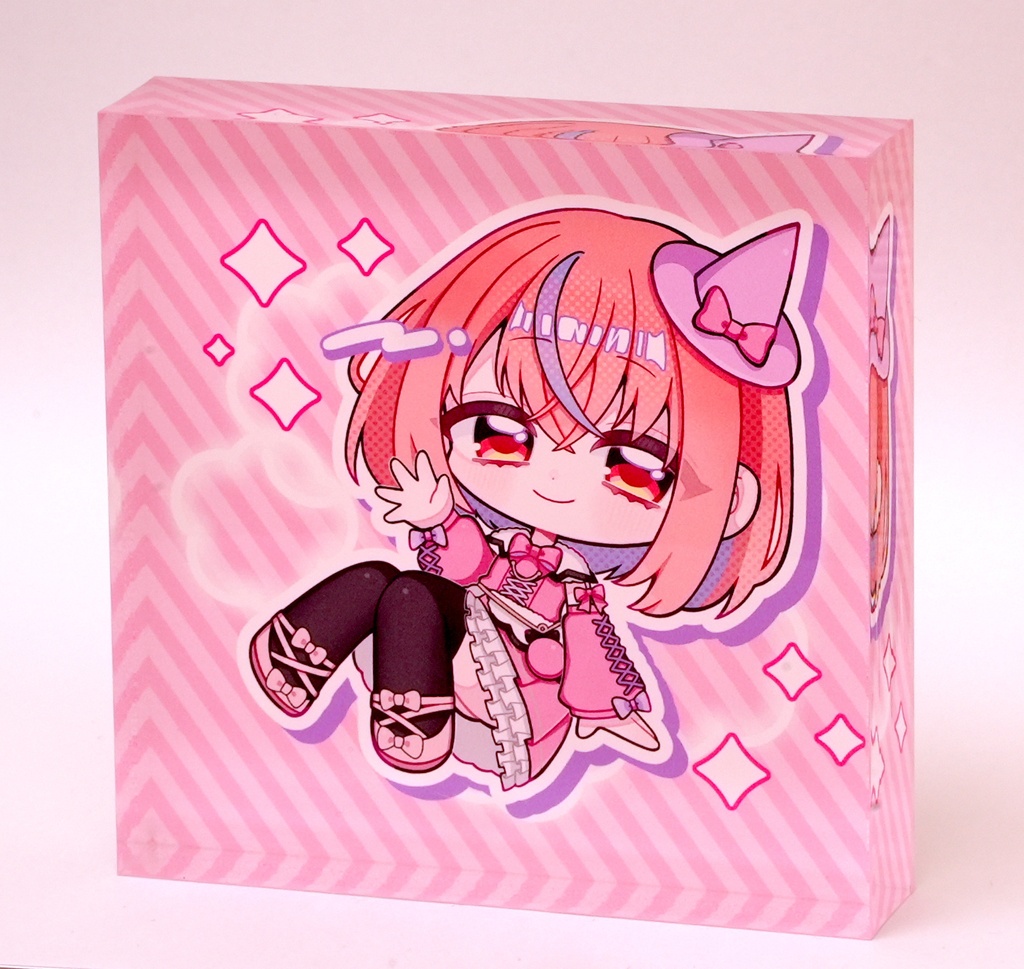 ららわたアクリルブロック