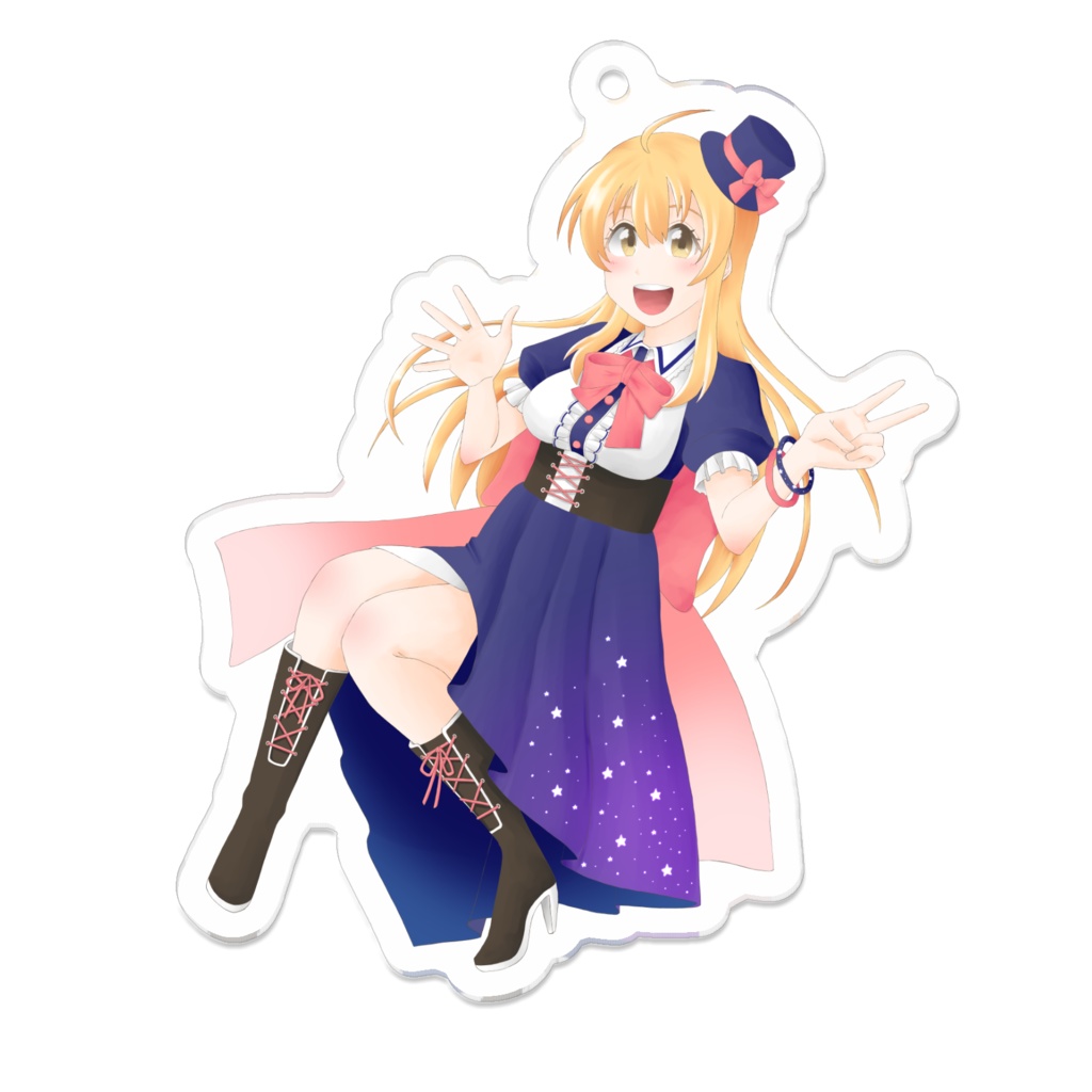 ぷぴおちゃん立ち絵アクリルキーホルダー