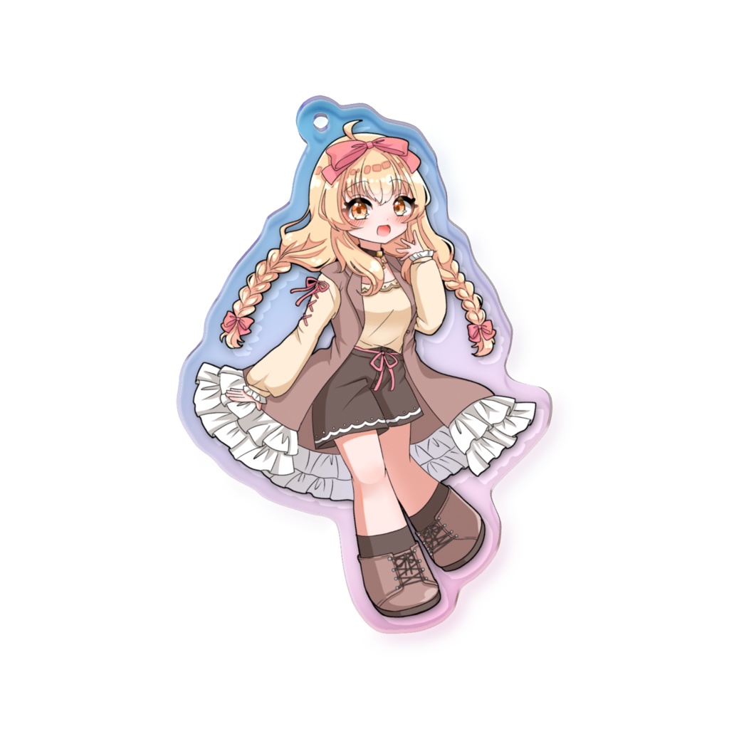 ぷぴお5周年記念オーロラアクキー～お出かけ衣装Ver～