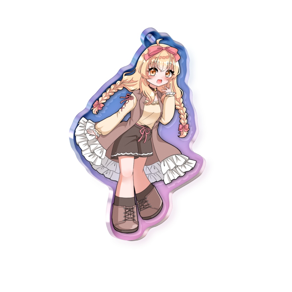 ぷぴお5周年記念オーロラアクキー~お出かけ衣装Ver~