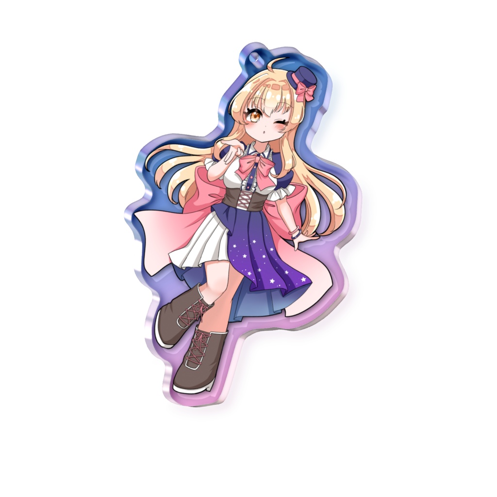 ぷぴお5周年記念オーロラアクキー~通常衣装Ver~