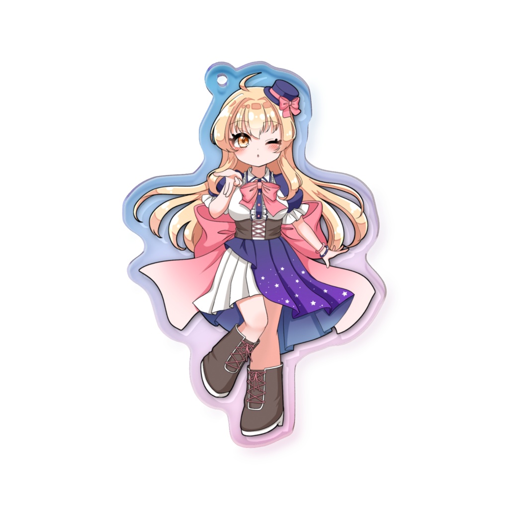 ぷぴお5周年記念オーロラアクキー~通常衣装Ver~