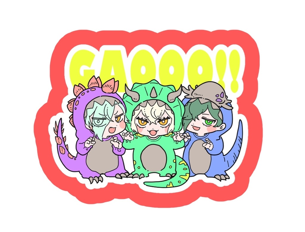 シラノ刀恐竜ステッカー