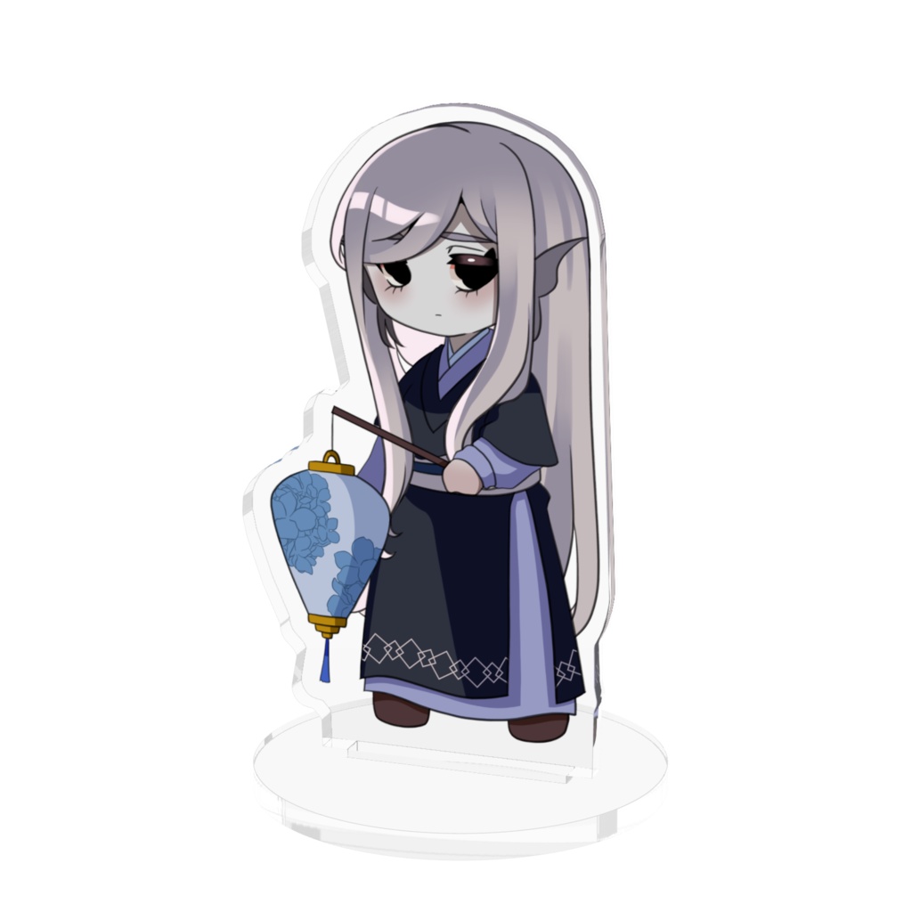 紫陽花と河伯アクスタ