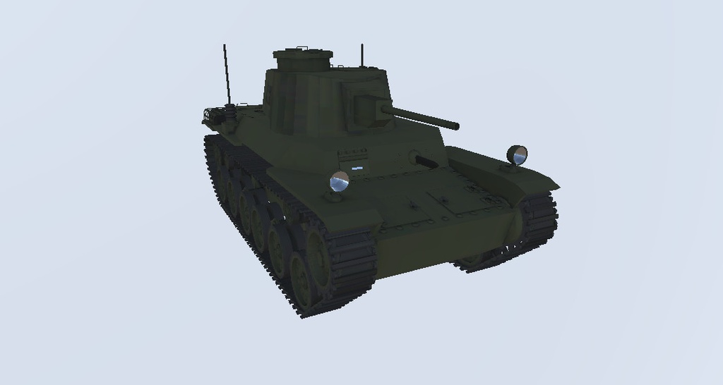 【VRC可】日本戦車 3Dモデル
