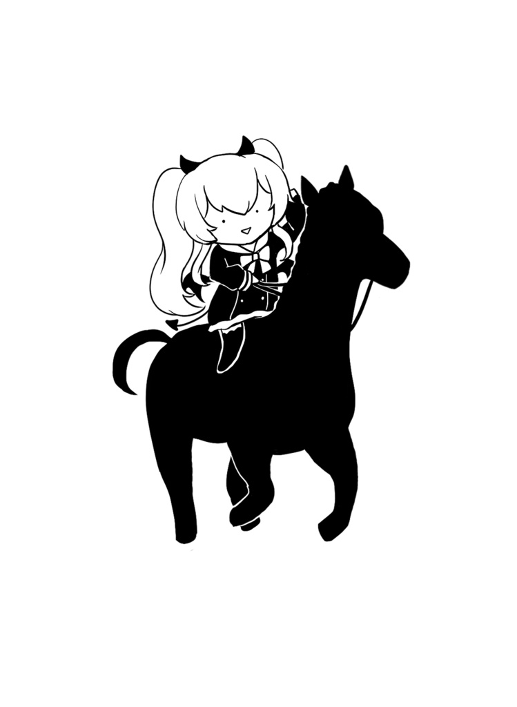 ポニーに乗るグリムアロエ Tシャツ