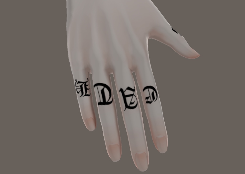 【水瀬(Minase)】 finger tattoo vol.1