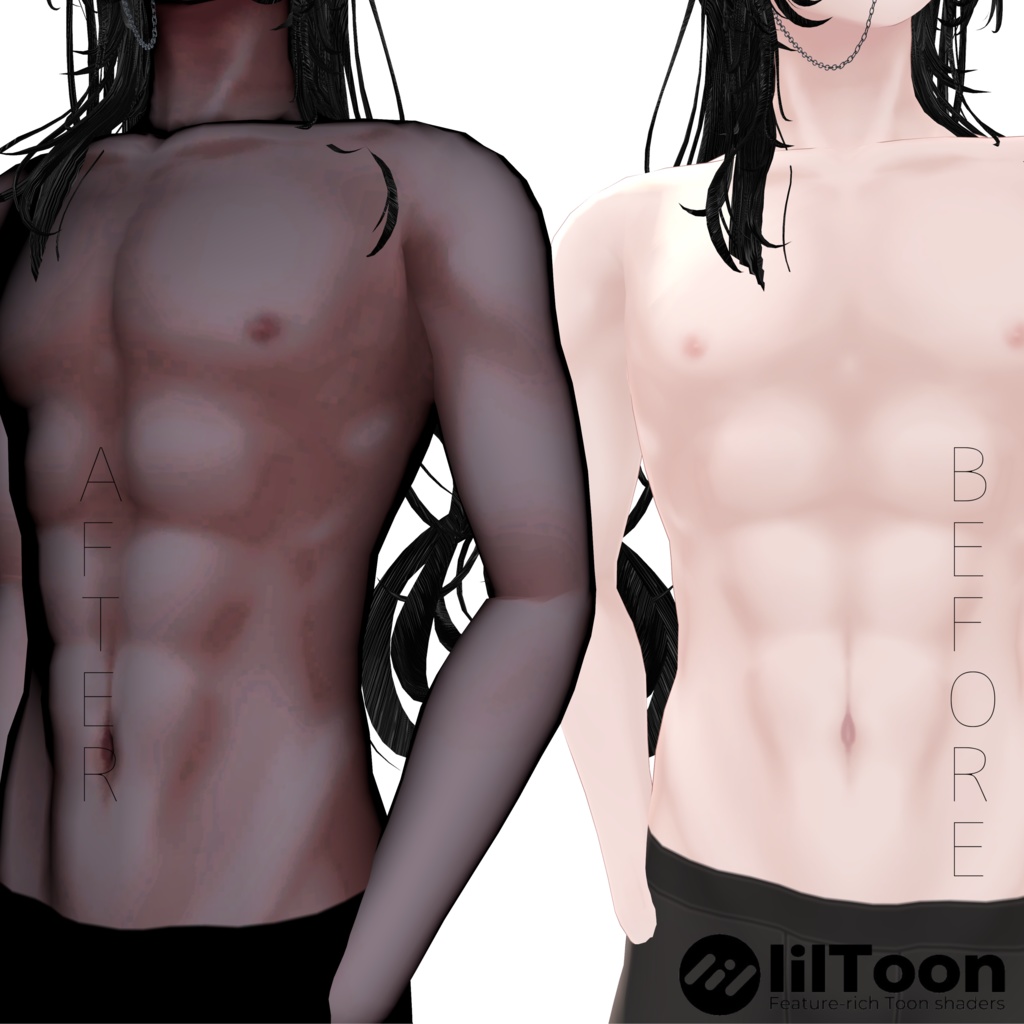 【水瀬(Minase)】lilToon black rim shader setting yamai's edition ver2.0