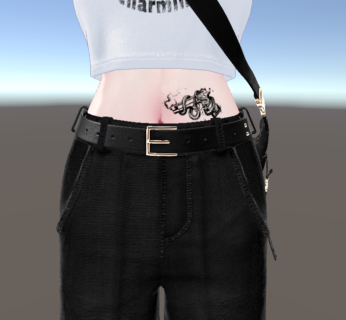 VRCのタトゥーやステッカーに!!彼岸花ヘビとハンドガン蛇の透過画像2枚!!