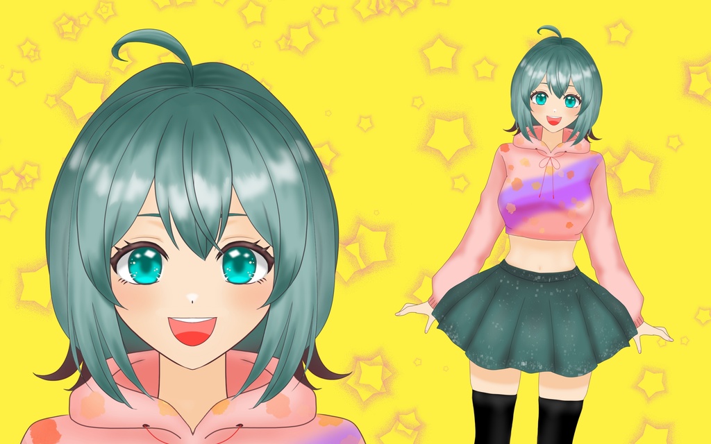 【汎用モデル】元気な女の子【VTS対応】