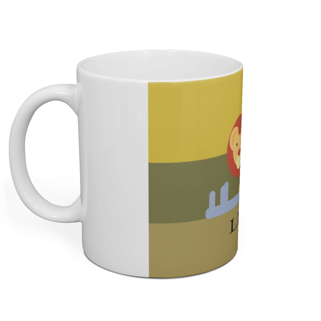 ほのぼのライオンマグカップ