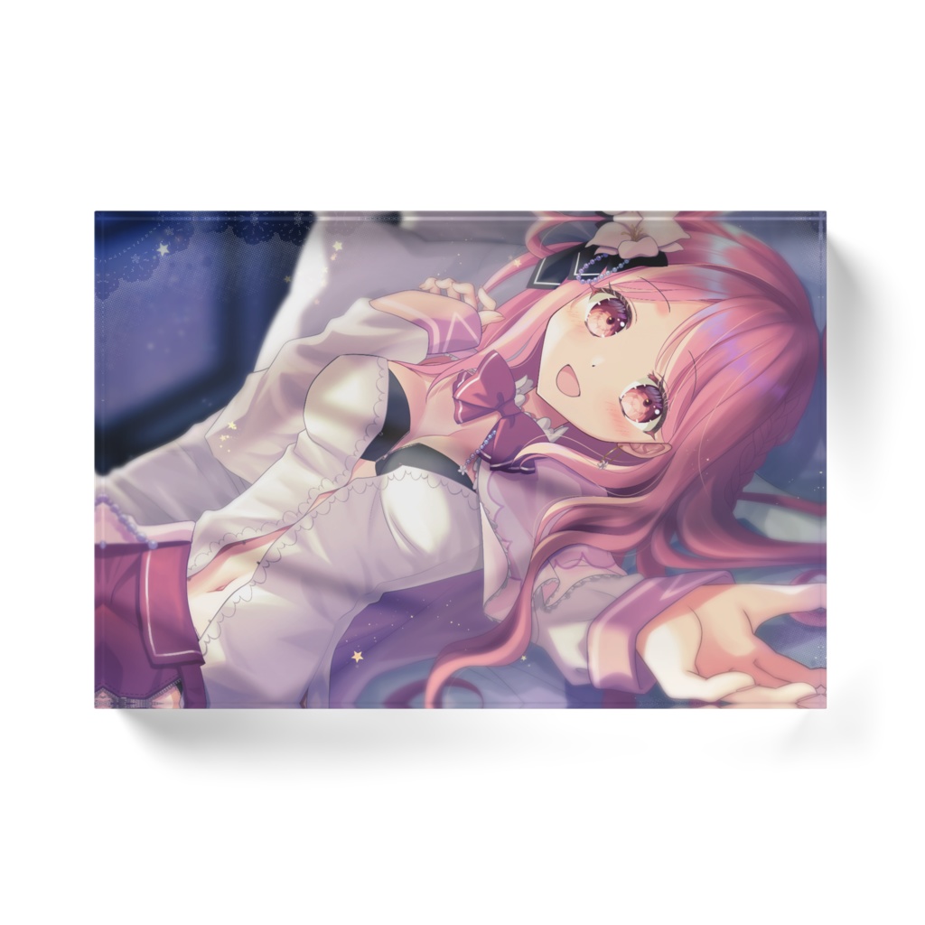 かずみんアクリルブロック(笑顔)148×100㎜