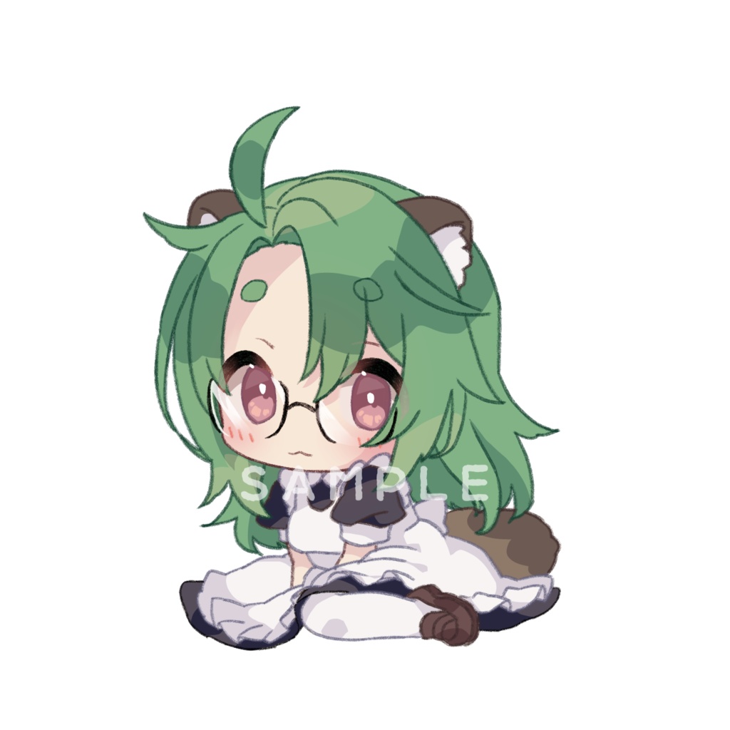 うちのこステッカー「おすわりぽこちゃん」