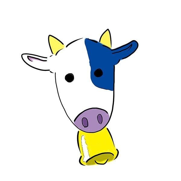 丑年年賀状イラスト