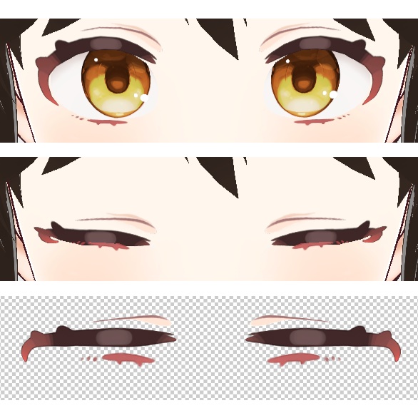 VRoidStudio内用まつげ(追加更新)