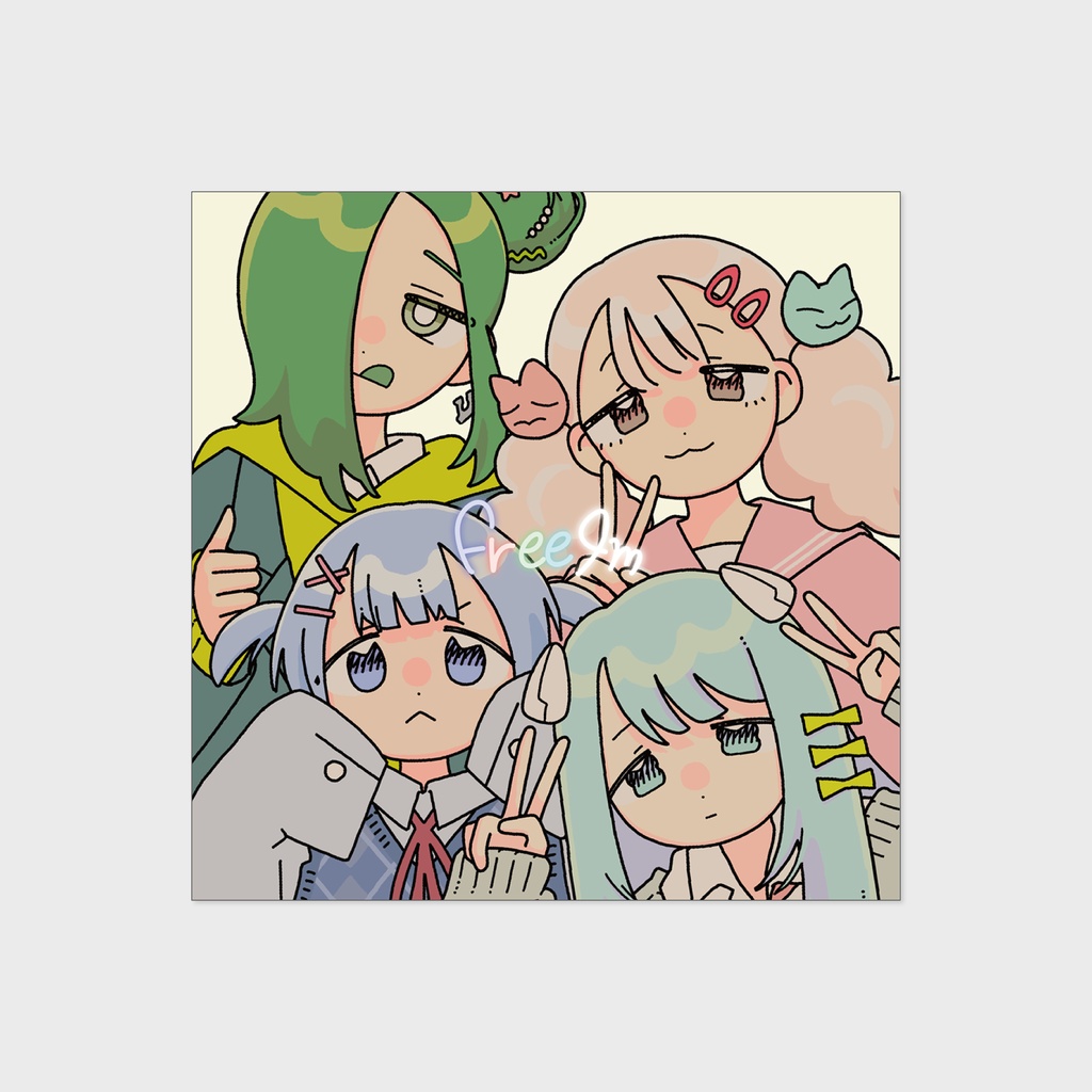 [再販] single「free4m」音源付きポストカード & ステッカーセット