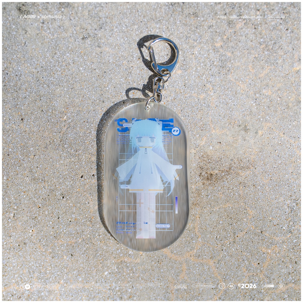 [Add9 × somunia] Lenticular Acrylic Keychain & Sticker Set
