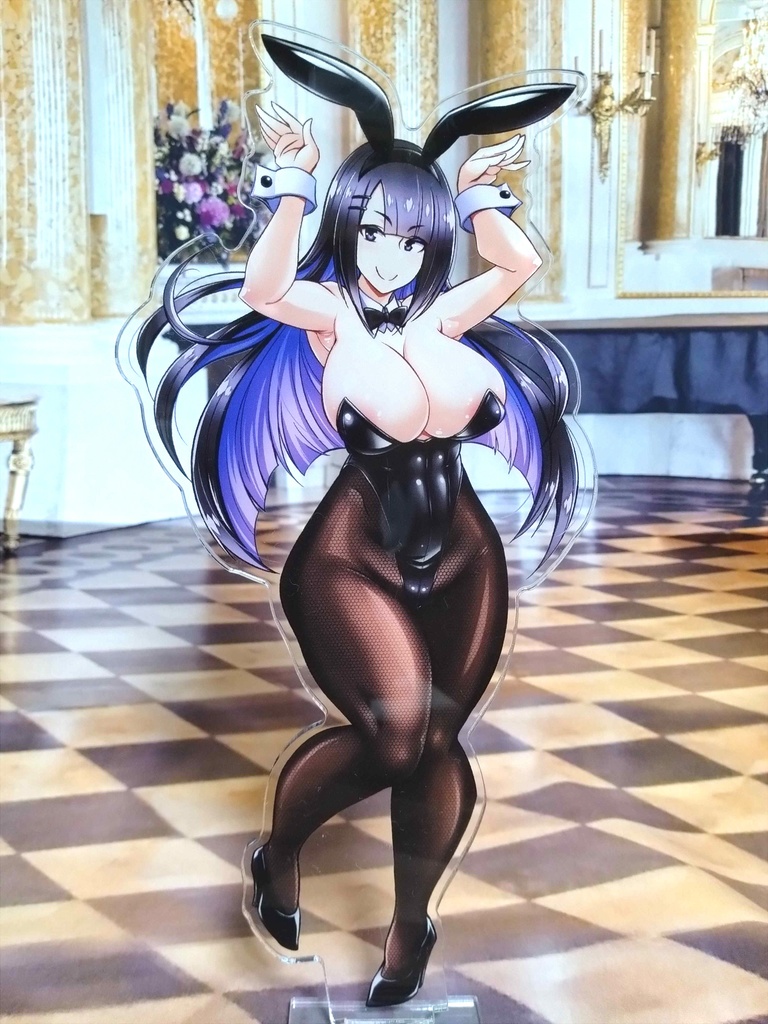 黒髪ぱっつんバニーさんアクスタ 両面ver