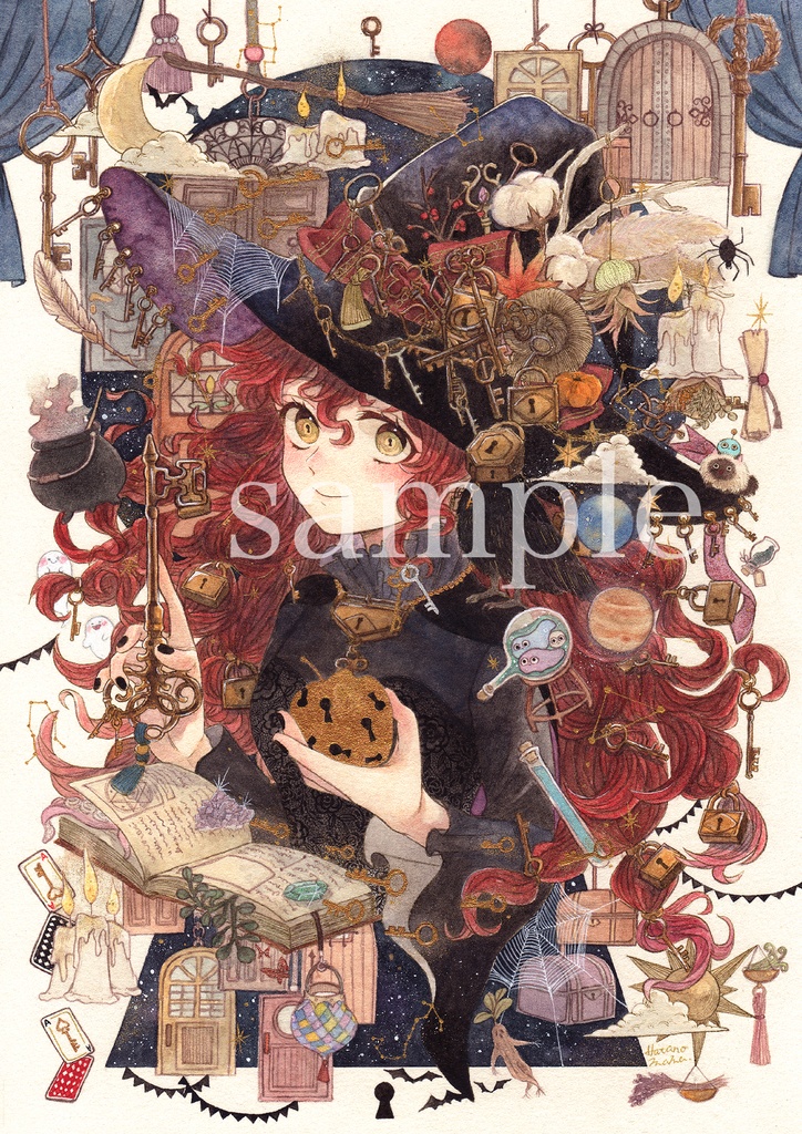 ポストカード　魔女の鍵夜会