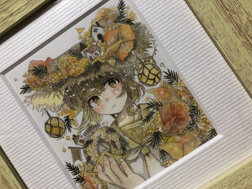 額装作品『陽だまりの色』