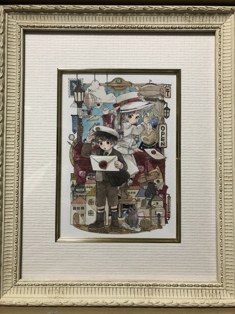 額装作品『次のお届け先へ』