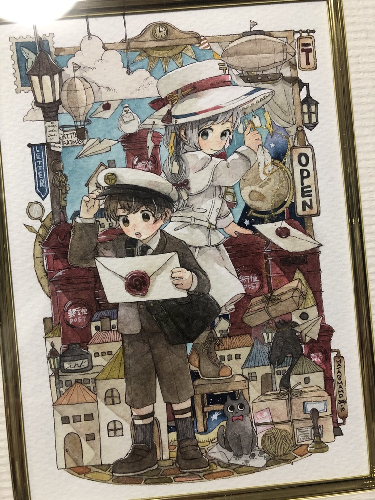 額装作品『次のお届け先へ』