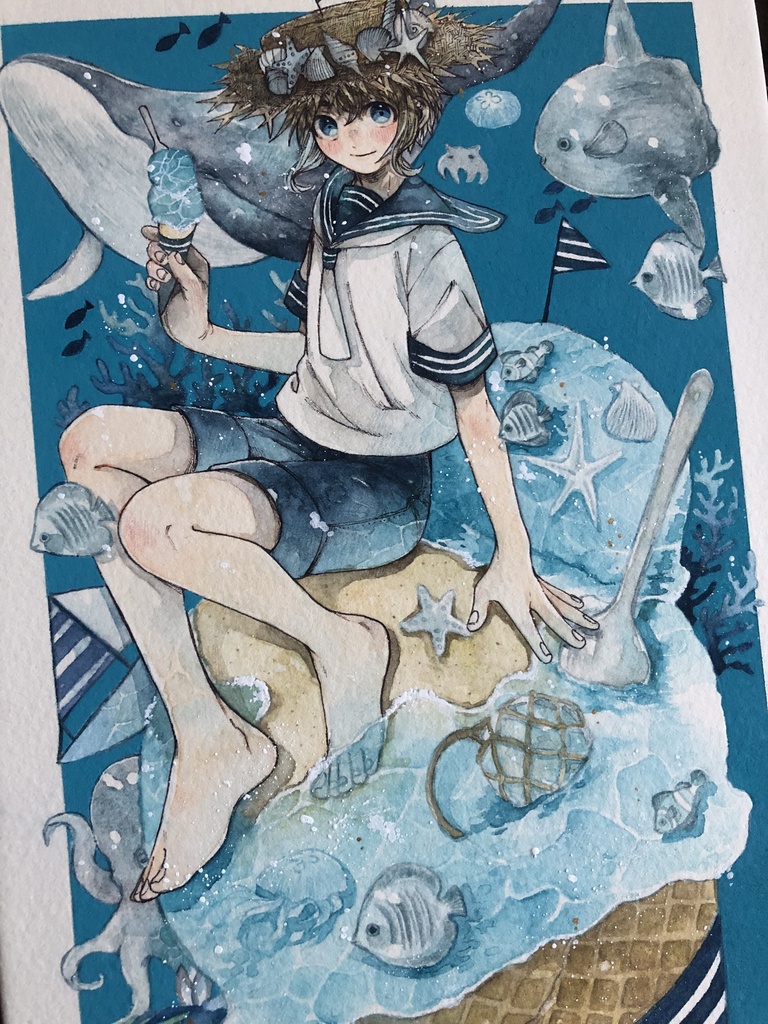 パネル作品『海ソルベ720円』