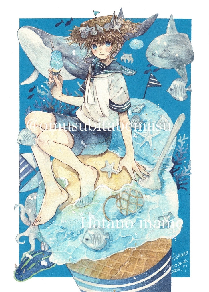 パネル作品『海ソルベ720円』