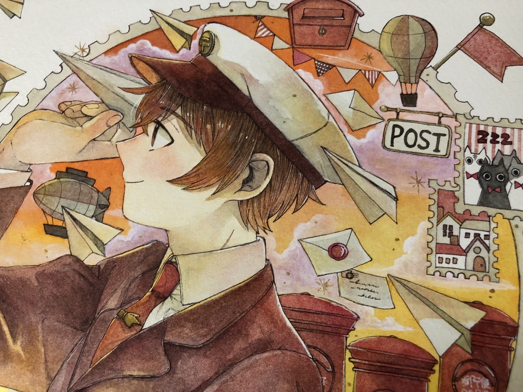 【フレームレス原画】『届け、届け、届け』