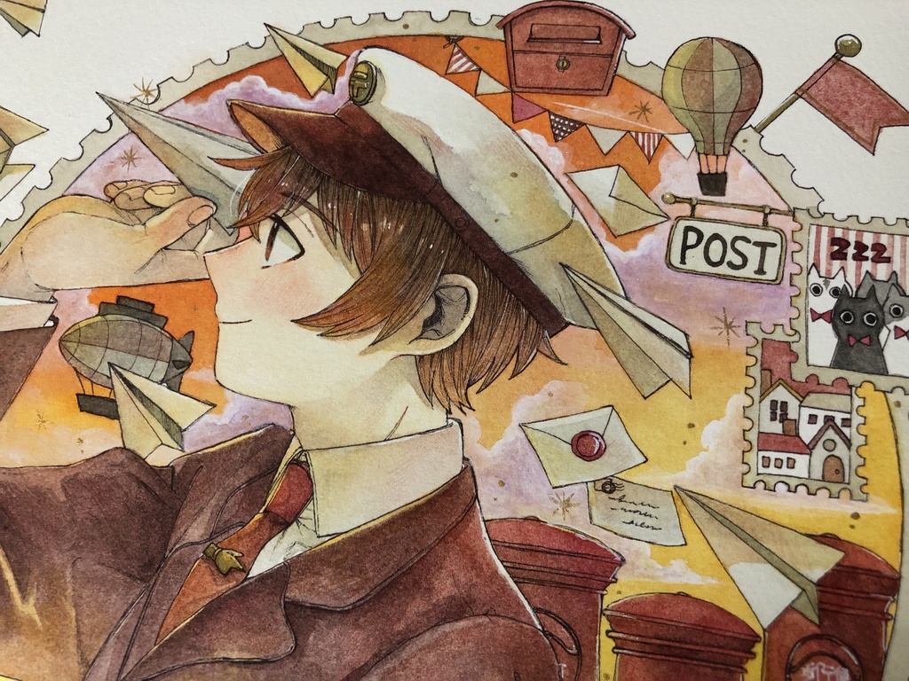 【フレームレス原画】『届け、届け、届け』