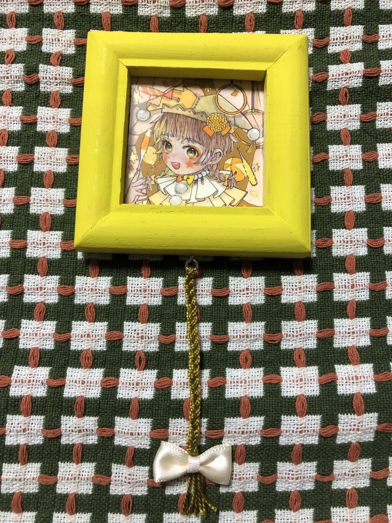 【原画】ミニ額(黄)