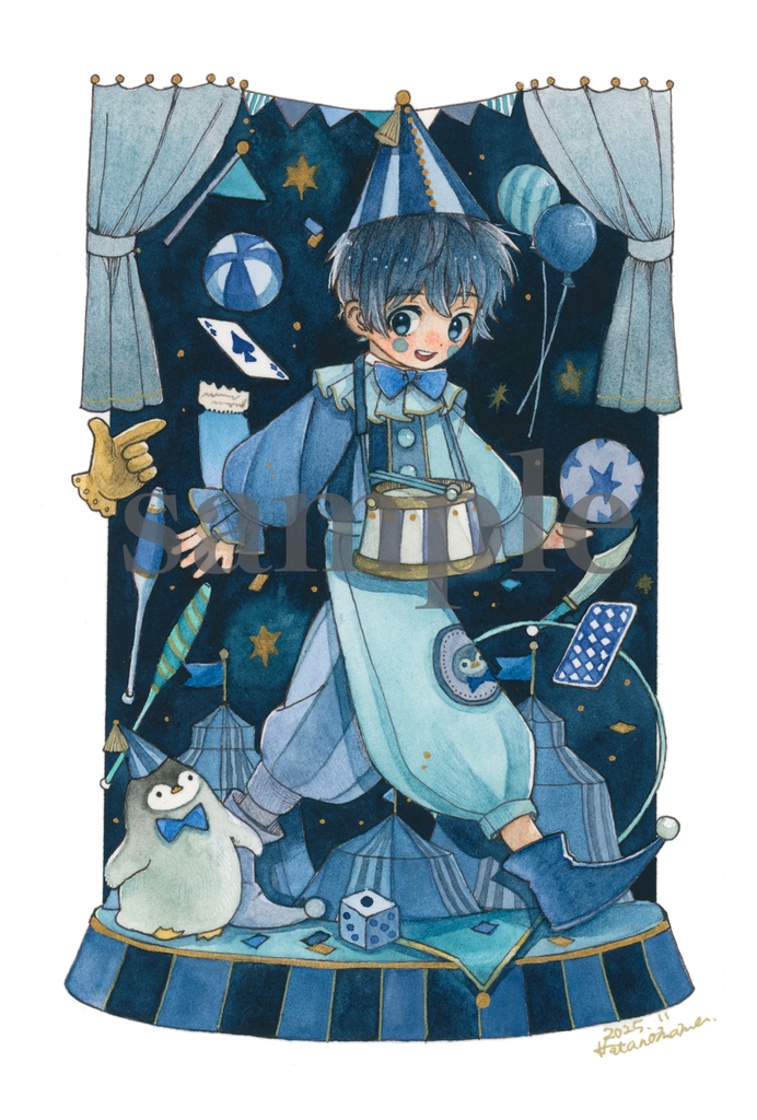 【原画】フレームレス原画「はじめての行進」